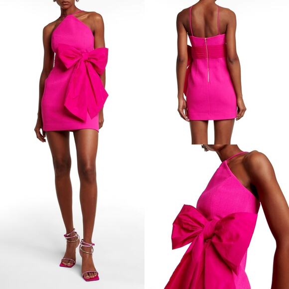 Rebecca Vallance Cupid's Bow mini dress Pink Size 10 - Picture 1 of 9